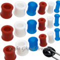 Sur commande de Silicone souple Ear Plugs bijoux de corps